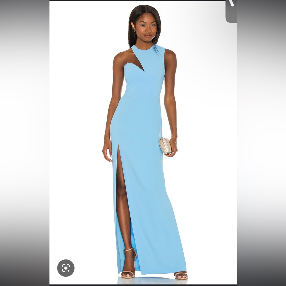 amanda uprichard gilda dress. pacific blue.